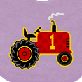 thumbnail image 4 of Inktastic Red Tractor 1st Birthday Boys Baby Bib, 4 of 4