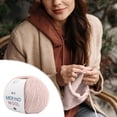 thumbnail image 2 of Wool Hand-woven Medium Coarse Scarf Hat Overcoat Wool Merinoss Wool Wool Cashmeres Yarn, 2 of 6