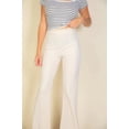 thumbnail image 3 of High Waist Stretch Crepe Flare Pants, 3 of 5