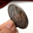 thumbnail image 2 of Moneda decorativa de colección, estilo antiguo, calavera de latón, gótica, 2 of 5