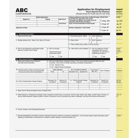 PM Laser  injt Print Carbonless Paper  White  Yellow  2500 / Carton (Quantity)