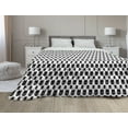 thumbnail image 1 of Mermaid Tail Down Alternative Comforter, Simplistic Repetitive Pattern of Fish Scales Modern Monochrome, Microfiber Quilt for All Season, 5 Sizes, Charcoal Grey White, by Ambesonne, 1 of 3