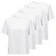 thumbnail image 1 of ONLY Camiseta para mujer Paquete de 4 - ONLONLY TEE, cuello redondo, algodón, liso Blanco XS (X-Small), 1 of 5