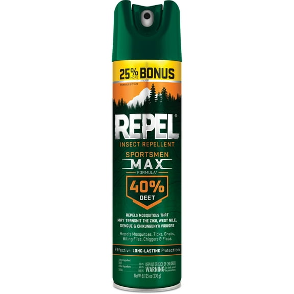 Repel Insect Repellent Sportsmen Max Formula 40% DEET, 8.125-oz, Repels Mosquitoes