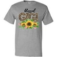 thumbnail image 3 of Inktastic Blessed Gigi Distressed Leopard Print and Sunflowers T-Shirt, 3 of 5
