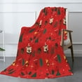 thumbnail image 3 of XMXT Flannel Warm Throw Blanket, Christmas Tree Bear Bells Bedroom Decor Blankets for Bed Couch Living Room, 50 x 70 inches, 3 of 9