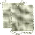 thumbnail image 6 of Klear Vu Porch Rocking Chair Cushions Set, Suitable for Living Room Rockers, Stylish Seat and Back Pads Include Non-Slip Bottom + Fabric Ties, 20" X 17" X 2”, Pine, 6 of 6