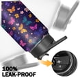 thumbnail image 5 of Leopard Insulated Water Bottle with Straw & Cleaning Brush – 18oz | Leakproof, BPA-Free, 304 Stainless Steel, Wide Mouth, Travel Mug for Car, Gym, Office, Starry, Christmas Thanksgiving Gift, 5 of 5