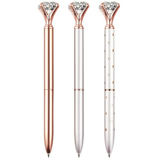 8Pcs Crystal Diamond Ballpoint Pens Bling Pens Quicksand Pen 0.5mm
