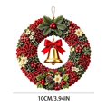 thumbnail image 3 of Christmas 3D Fabric Poke Wreath DIY Kit, Christmas Wreath DIY Kit for Adults Teens, Christmas Decorations Gift (Bell), 3 of 5