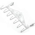 thumbnail image 2 of Stainless Steel Door Coat Rack With 7 Hooks Door Hanging Rail Coat Hooks Door Hooks Clothes Bags Door Hook Rail Kitchen Living Room Hallway Bathroom, 2 of 3