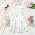 thumbnail image 4 of Tigivemen Flower Girls Dresses Floral Boho Sleeveless Sundresss Toddler Girl Wedding Guest Dress Size 3-4 Y, 4 of 6