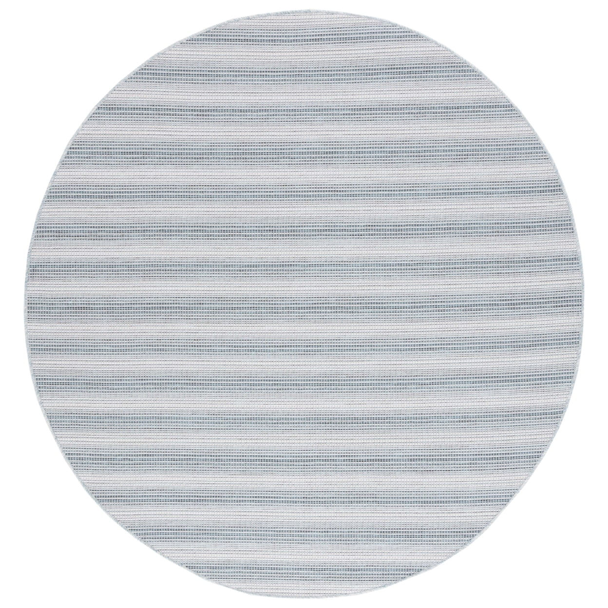 SAFAVIEH Hampton Duana Striped Indoor/Outdoor Area Rug, Aqua/Ivory, 6'5" x 6'5" Square