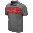 thumbnail image 2 of Men's Colosseum Heathered Charcoal Iowa State Cyclones Smithers Polo, 2 of 3