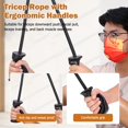 thumbnail image 2 of Double Ended Rope Pull Handle Pull Down The Handle Triceps Back Biceps Pull, 2 of 8