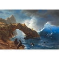 thumbnail image 3 of Bierstadt, Albert 18x13 Black Modern Framed Museum Art Print Titled - Seals on the Rocks, 3 of 5