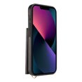 thumbnail image 4 of ELEHOLD Wallet Case for iPhone 13, PU Leather Flip Case with Crossbody & Wrist Strap,Full Protection Case with Card Slots & Kickstand,Black, 4 of 7
