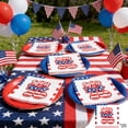 thumbnail image 1 of Servilletas patrióticas para el Día de la Independencia de Estados Unidos: servilletas decorativas con rayas rojas, blancas y azules para fiestas, ideales para celebraciones festivas y para de, 1 of 6