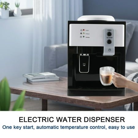 ECUTEE Hot/Cold Countertop Water Cooler Dispenser White Electric Water Dispenser Holds 3 or 5 gal Jug(8-90℃)