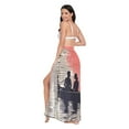 thumbnail image 3 of FORMRS Womens Beach Sarong Semi-Sheer Bikini Wrap Skirt Swimsuit Cover-ups, Illusionary Boat, 3 of 7