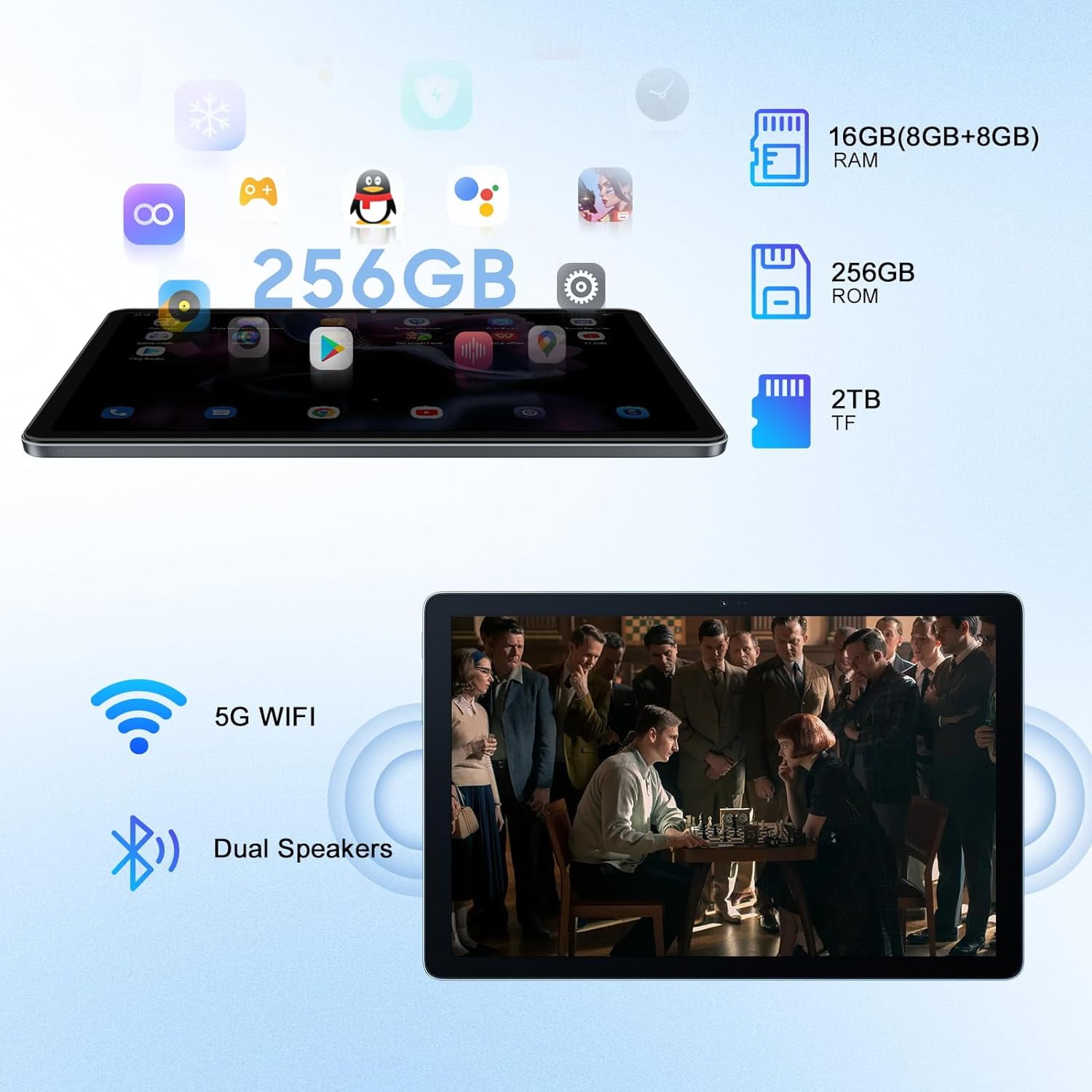 Blackview Tab 10 Android 13 Tablet, 10.1 Inch Display, Octa
