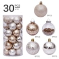thumbnail image 3 of Christmas Ball Pendant, Shatterproof Decorative Christmas Tree Pendants Hanging Christmas Baubles Balls Ornaments Set Pack of 30 pcs for Holiday Party Decor, 3 of 7