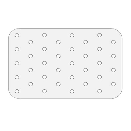 50Pcs Non-Stick Baking Basket Wood Pulp Papers Perforated Air Fryer Pot Air Fryer Disposable Paper Replacement Liners Steamer Liners WHITE 20.6X14CM ROUND CORNER