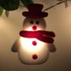 thumbnail image 5 of Cadena de luces LED de tela navideña con forma de muñeco de nieve de peluche para decoración de fiestas navideñas y árboles de Navidad, 5 of 5