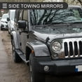 thumbnail image 2 of Espejos de remolque plegables para remolque de lado para Jeep Wrangler 2011 2012 2013 1 juego, 2 of 7