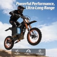 thumbnail image 4 of TUTTIO Soleil 01 Electric Dirt Bike for Teens Age 13+,3000W 200N·m High Torque, 21AH Battery, 14"/12" Full Suspension Off-Road Motocross, 4 of 9