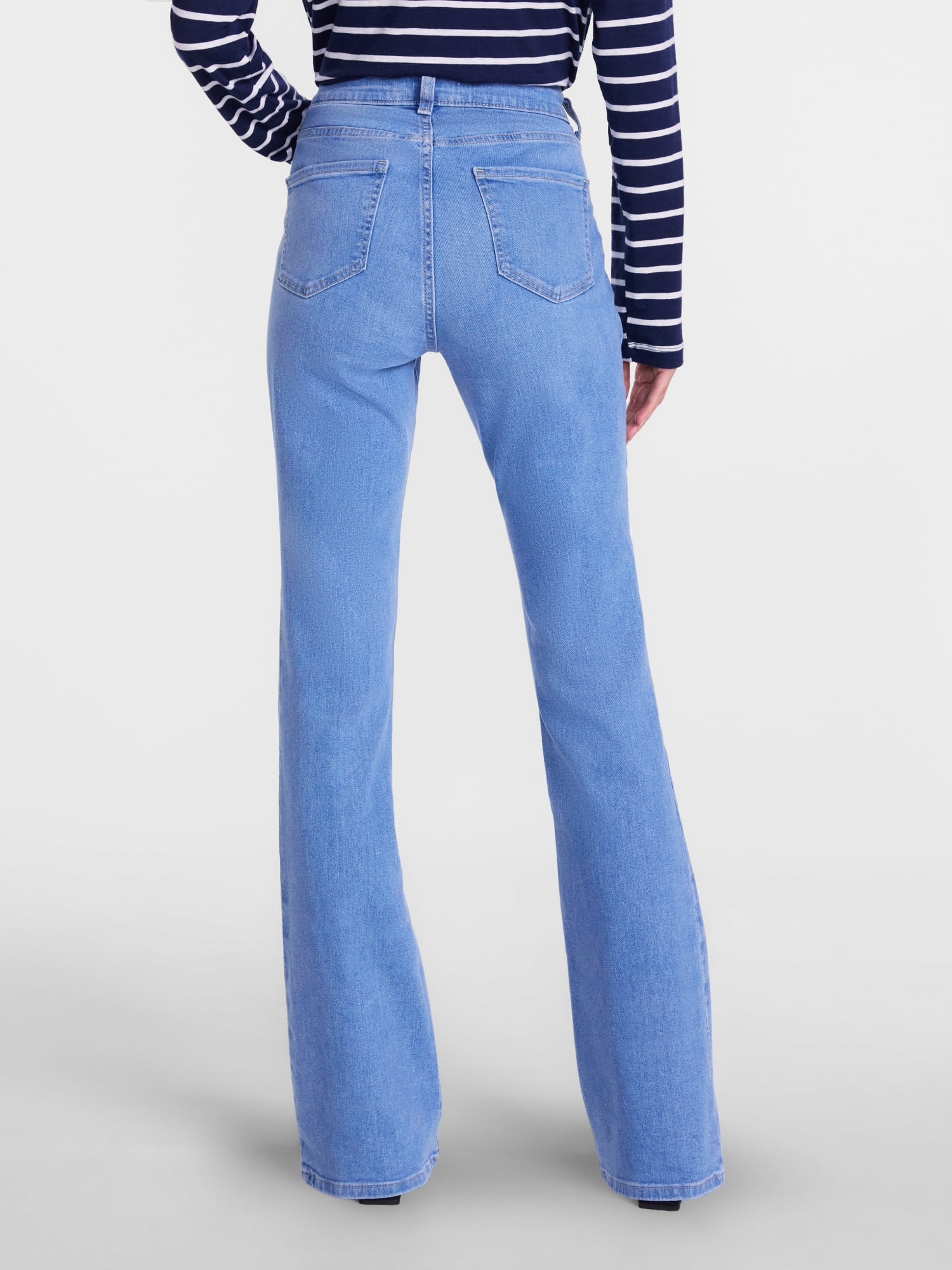 Scenario Women's Mid Rise Bootcut Jeans, Sizes 0-20, 0S-20S, 4L-14L