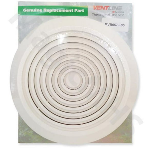 Ventline V2270 9-5/8" Duct Ventilation Fan Grill Only - White
