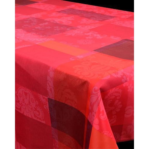 Rose Fantasy 100% Polyester, Stain Resistant Tablecloth 94 x 59 inch