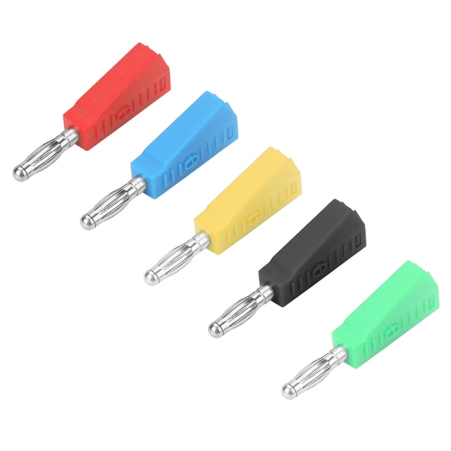 10pcs P3002 4mm Banana Plug, Nickel Plated Speaker Banana Plug Connector Test Probe Binding Post For Electrical Testing