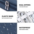 thumbnail image 5 of Electronics Organizer, Mygreen Electronic Accessories Double Layer Travel Cable Organizer Cord Storage Bag for Cables, iPad Mini ,Power Bank, USB Flash Drive and More Gray, 5 of 7