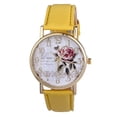 thumbnail image 5 of Joernso Stylish Women Rose Pattern Watch Classic Round Dial Faux Leather Strap Accurate Quartz Movement Wrist Watch Birthday Anniversary Gift, 5 of 8