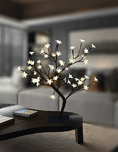 Details about / Lightshare 18 Inch Cherry Blossom Bonsai Tree 48 Led Lights 24v Ul Listed Adap