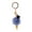 Blue, variant on Xinyolin Portable Ice Cream Pendant Keychain Cute Cartoon Plush Ball Keychain Bags Car Key Chain Ring Creative Gift