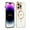 White, variant on ELEHOLD Plating Magnetic Case for iPhone 13 Pro Max Case Slim Lightweight Cute Heart Plating Pattern Full Camera Lens Protection Compatible with MagSafe Shockproof Cover,purple