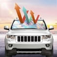 thumbnail image 3 of Car Window Sunshade Laser Reflective Cloth Foldable Windshield Sun Shade for UV Protection, Heat Insulation & Privacy, 3 of 5