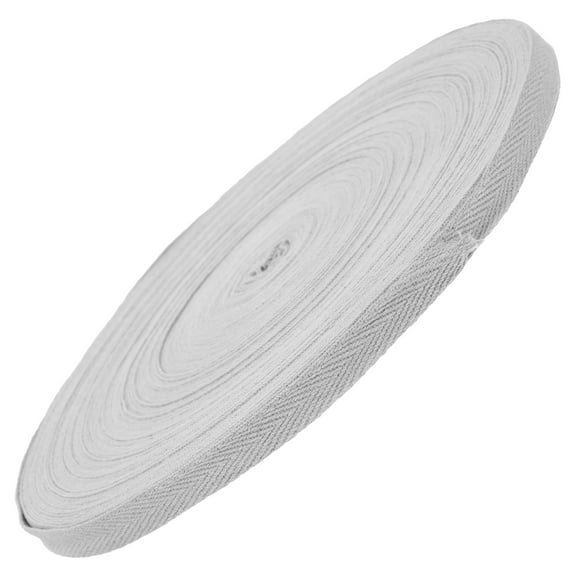 ONAPARTER 1 Roll of Craft Making Ribbon Clothes Sewing Ribbon Webbing Cotton Ribbon DIY Sewing Material （Grey）