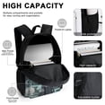 thumbnail image 4 of Demon Slayer Muichiro Tokito 3Pcs Backpacks Sets Book Bag with Lunch Bag And Pencil Case, 4 of 6