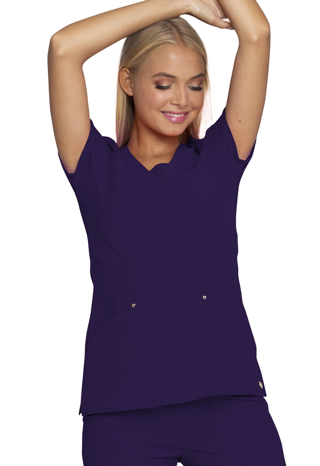 HeartSoul Heartsoul Love Always Scrubs Top for Women, V Neck, HS665