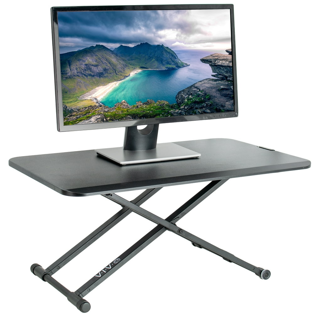 VIVO Small Single Top 29" Standing Desk Converter Height Adjustable