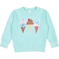 thumbnail image 2 of Inktastic Retro Valentine Ice Cream Cones Toddler Sweatshirt, 2 of 4