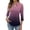 Dark Purple #213, variant on 3/4 Length Sleeve Womens Tops Dressy Casual V Neck Gradient Polo Shirts Business Work Blouses 2026 Trendy Tunic Top Turquoise S