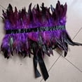 thumbnail image 1 of Capa tipo chal Macarena con plumas para disfraces púrpura, 1 of 8