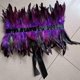 thumbnail image 1 of Capa tipo chal Macarena con plumas para disfraces púrpura, 1 of 8