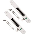 thumbnail image 1 of Cerradura de gancho para ventana de puerta corrediza blanca con 2 llaves, 1 of 5