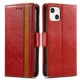 thumbnail image 2 of Feishell Business Wallet Case for iPhone 14 Plus 6.7 inch,Premium PU Leather Full Protection Magnetic Buckle Flip Kickstand Shockproof Phone Case with ID Credit Card Slots,Red, 2 of 15